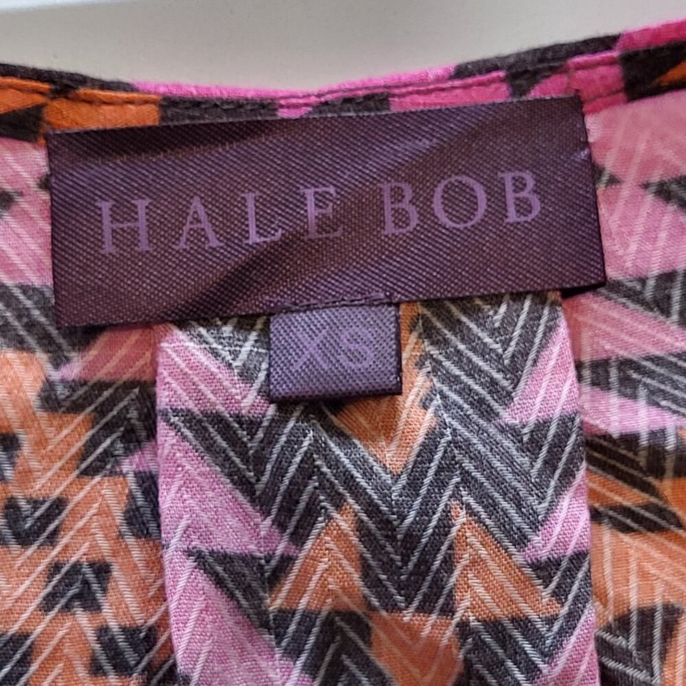 Hale Bob X-Small Multi Color Print All Viscose Bl… - image 2